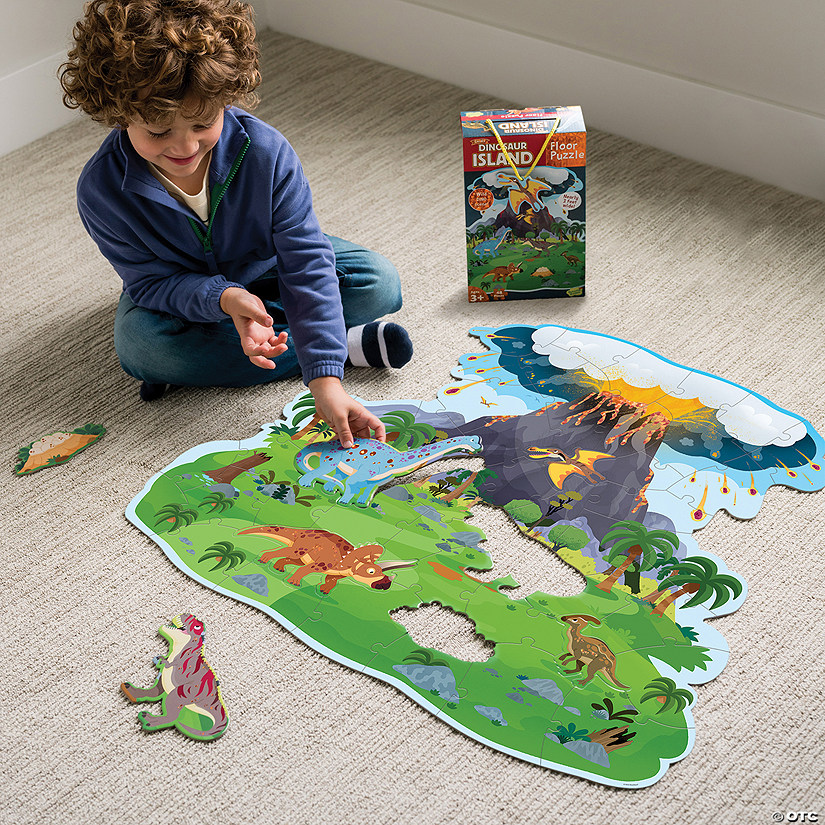Dinosaur Island Floor Puzzle Image