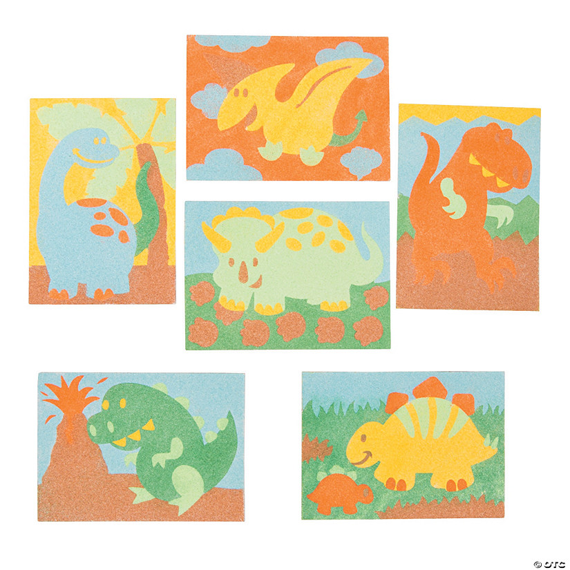 Dinosaur Sand Art Sets 24 Pc. Oriental Trading