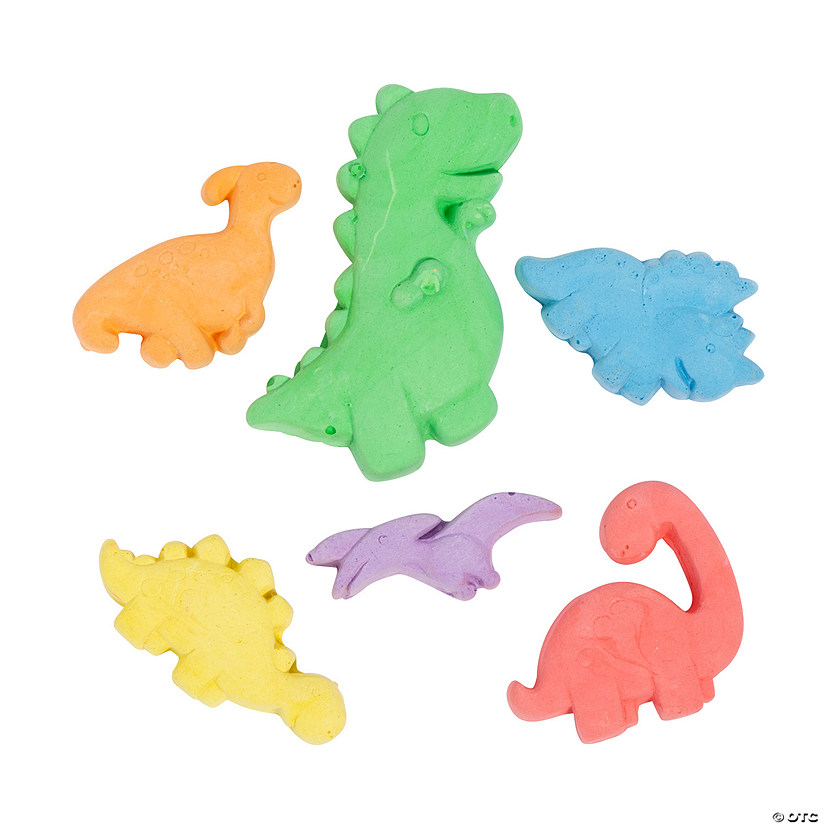 DinosaurShaped Sidewalk Chalk 6 Pc. Oriental Trading