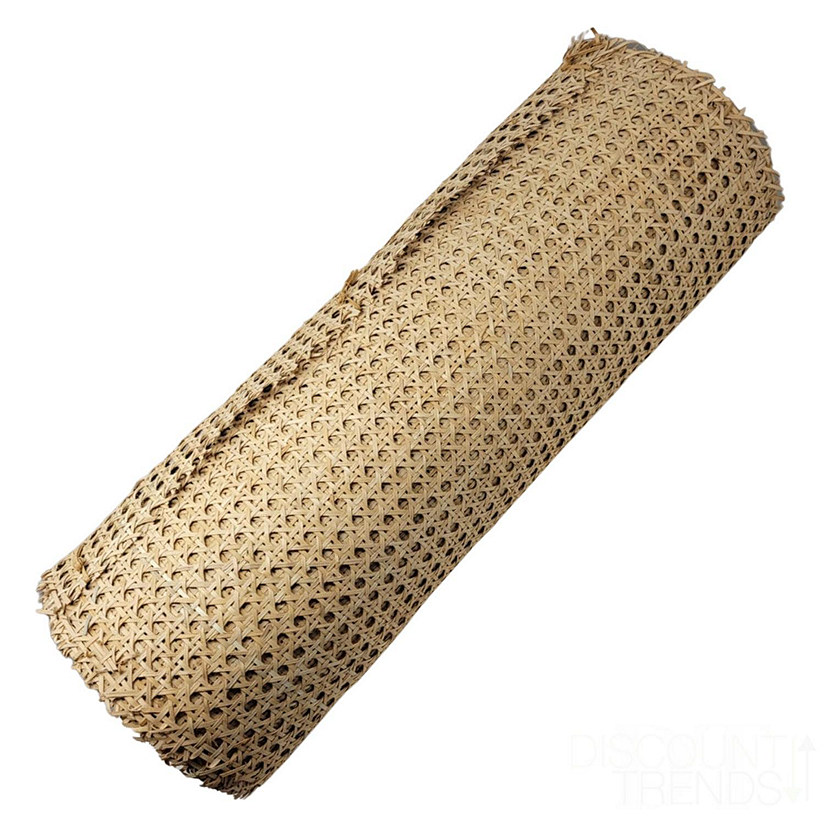 Discount Trends 24" Wide Natural Rattan Webbing Roll 24" x 120" Image
