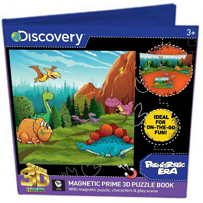 Discovery Dinosaurs Magnetic Super 3D Puzzle Book Image