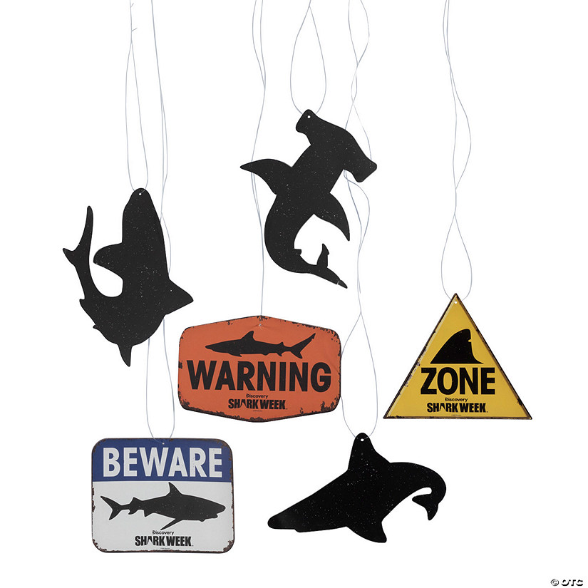Discovery Shark Week&amp;#8482; Hanging Decorations - 6 Pc. Image