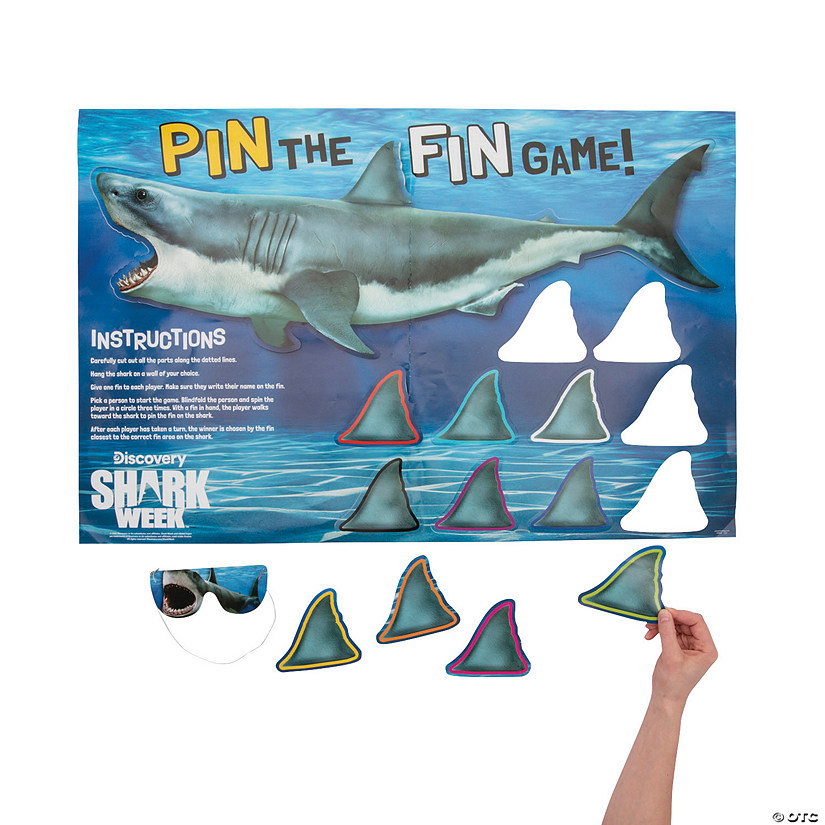 Discovery Shark Week&#8482; Pin the Fin on the Shark Game Image
