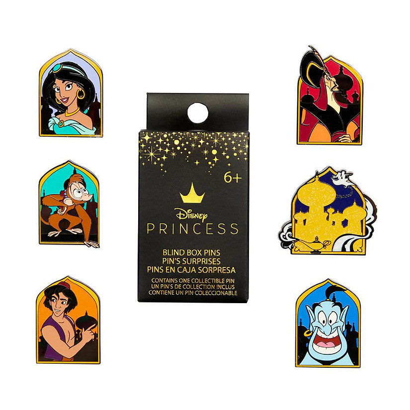 Disney Aladdin 30th Anniversary Blind Box Enamel Pin  Single Pin Image