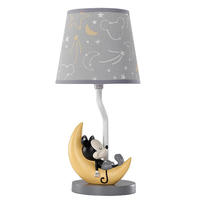 Disney Baby Mickey Mouse Gray/Yellow Lamp with Shade & Bulb by Lambs & Ivy Image