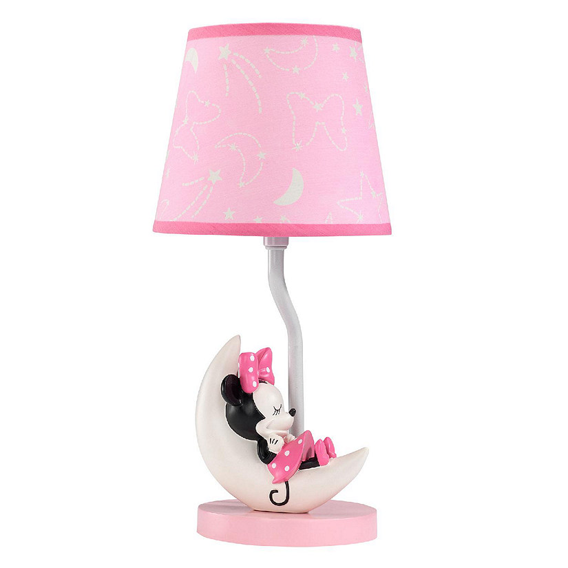 Disney Baby Minnie Mouse Pink Celestial Lamp with Shade & Bulb by Lambs & Ivy Image
