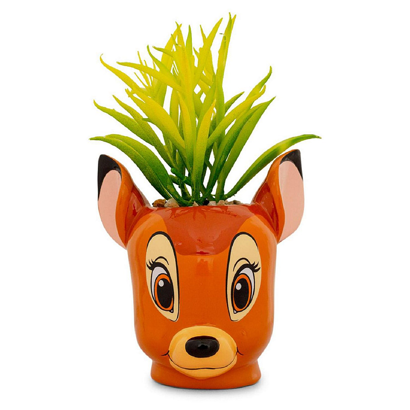 Disney Bambi 5-Inch Ceramic Mini Planter with Artificial Succulent Image