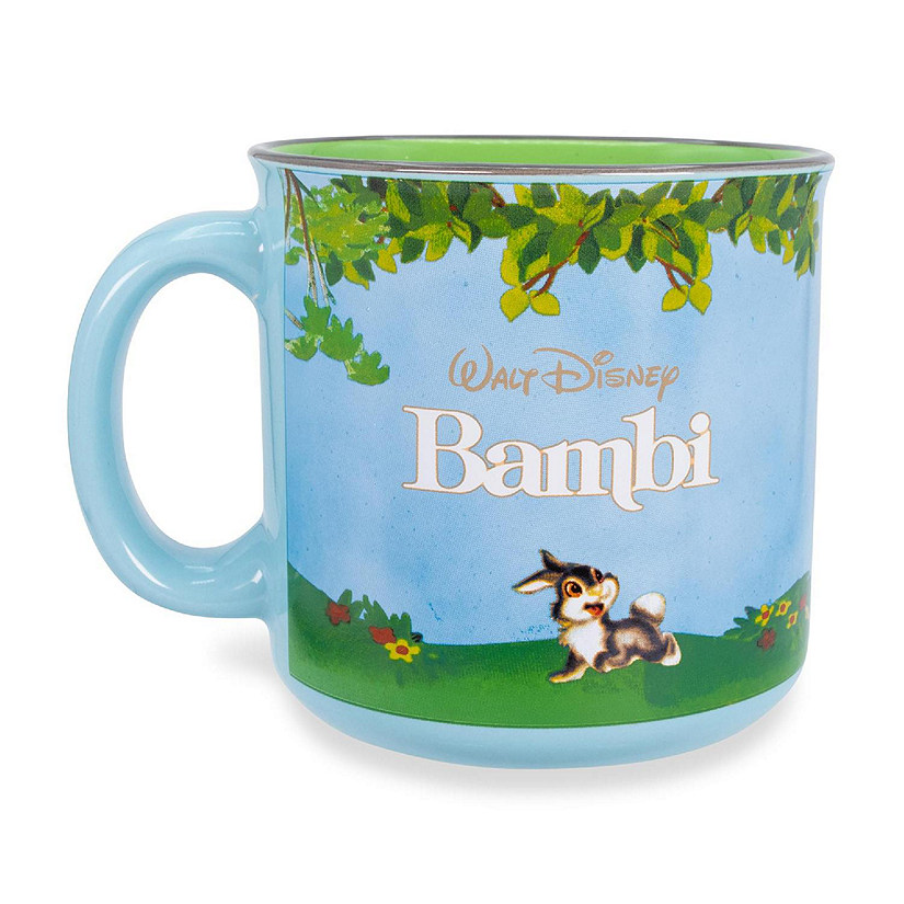 Disney Bambi Meadow Scene Ceramic Camper Mug Holds 20 Ounces Oriental