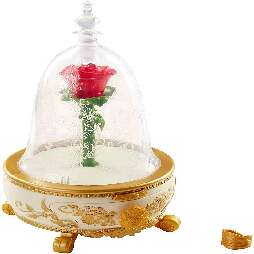 Disney Beauty and the Beast Lights & Sound Enchanted Rose Jewelry Box Image