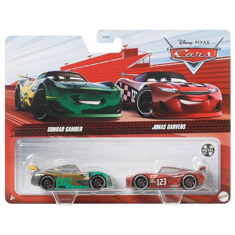 Disney Cars Diecast 2-Pack 1:55 Scale Conrad Camber and Jonas Carvers ...