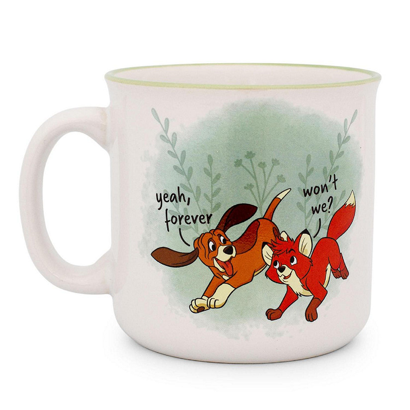 Disney Fox and the Hound "Friends Forever" Ceramic Camper Mug  Holds 20 Ounces Image