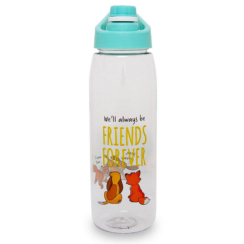 Disney Fox and the Hound "Friends Forever" Water Bottle with Lid  28 Ounces Image
