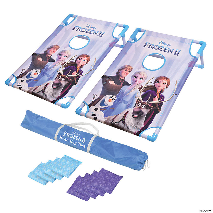 Disney Frozen 2 Bean Bag Toss Game Set by GoSports - Includes 8 Snowflake Bean Bags with Portable Carrying Case Image