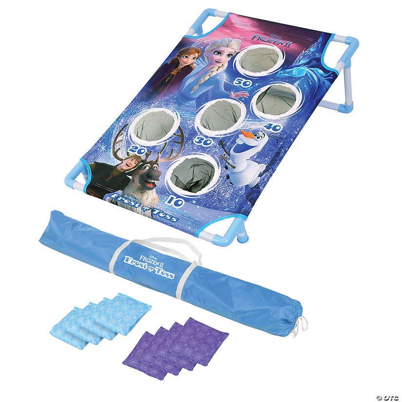 Disney Frozen 2 Frost Toss Game Set by GoSports - Includes 8 Snowflake Bean Bags with Portable Carrying Case Image