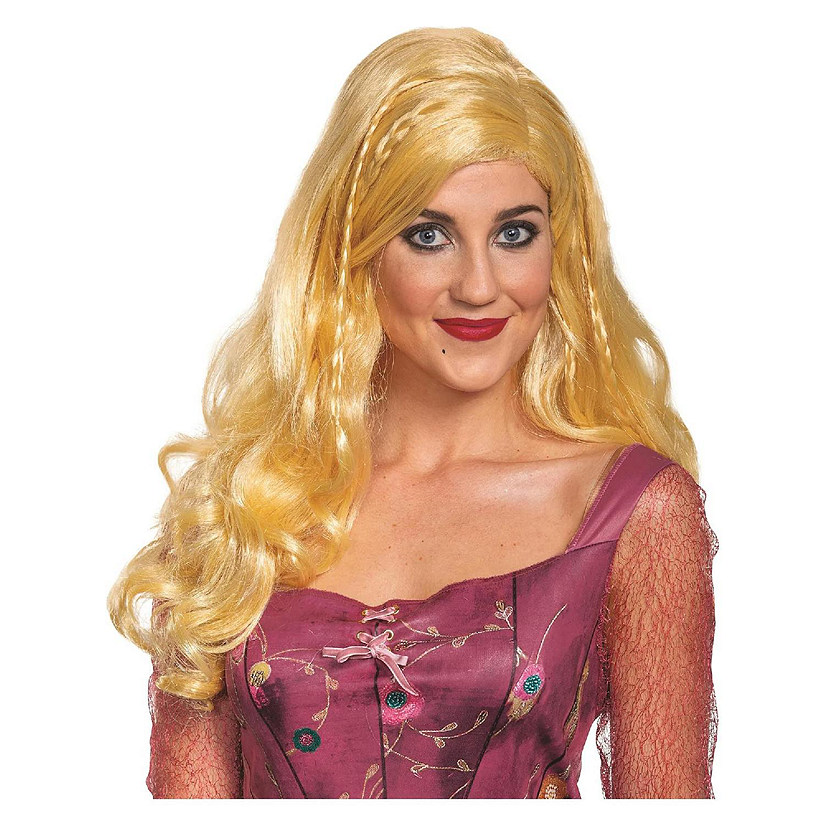 Disney Hocus Pocus Sarah Deluxe Adult Costume Wig  One Size Image