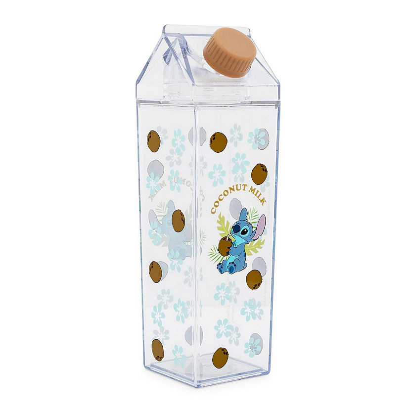 Disney Lilo & Stitch Coconuts Plastic Milk Carton Bottle  Holds 16 Ounces Image