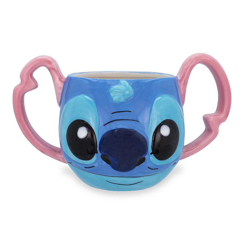 Disney Lilo & Stitch Experiment 626 Face 3D Sculpted Ceramic Mug  16 Ounces Image