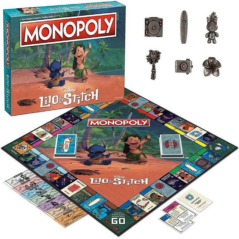 Disney Lilo & Stitch Monopoly Board Game  For 2-6 Players Image