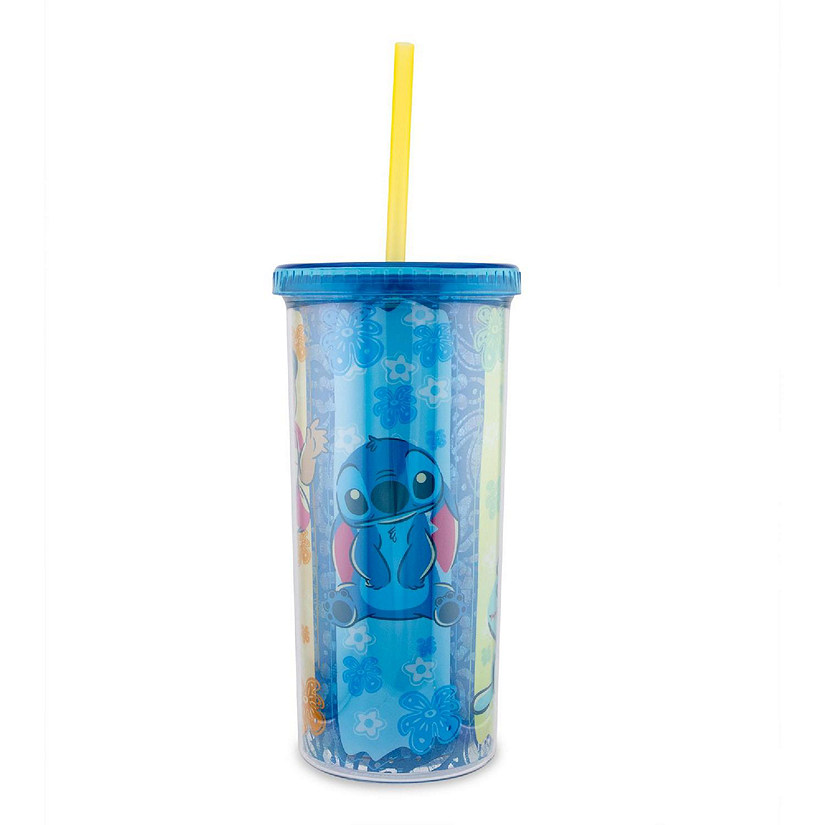 Disney Lilo & Stitch Scrump 20-Ounce Plastic Carnival Cup With Lid and Straw Image