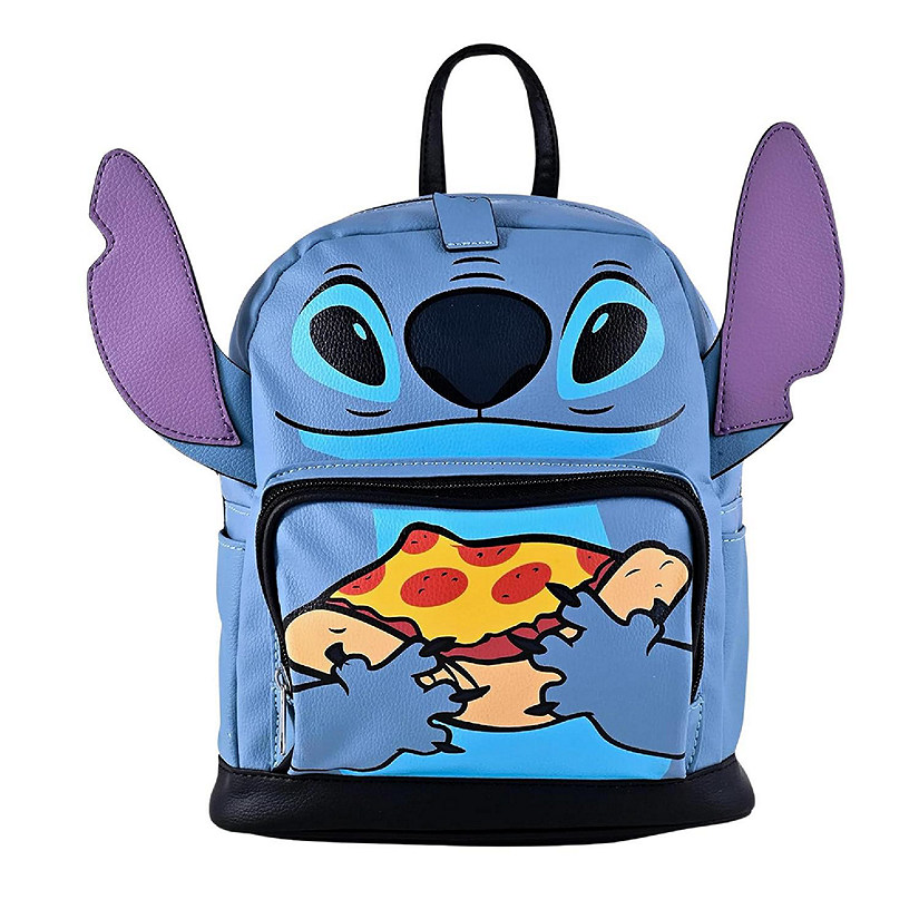 Disney Lilo & Stitch Stitch with Pizza 10 Inch Mini Backpack Image