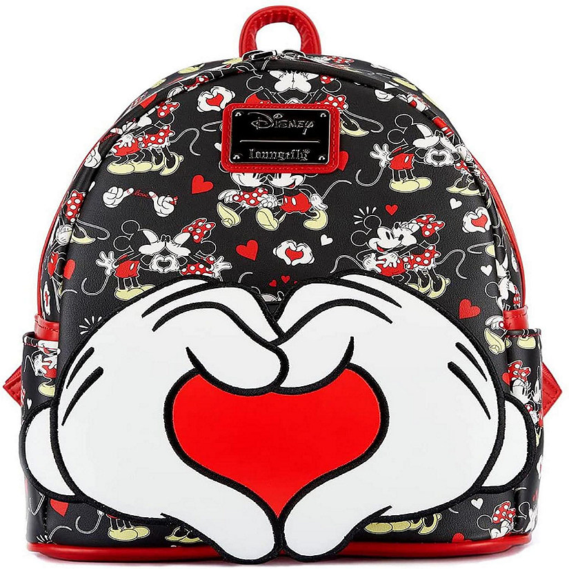 Disney Mickey Mouse Children's Mini Shoulder Bag Shanghai Disneyland Minnie  Red PU Leather Girls Messenger Bag Backpack