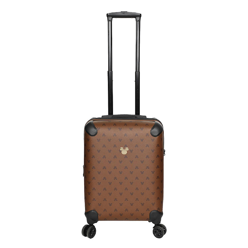 Disney Mickey Mouse Ears 22" Brown Rolling Luggage Image