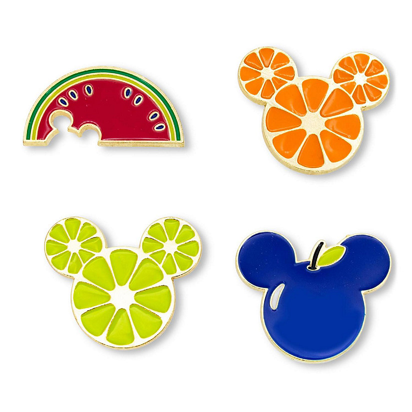 Disney Mickey Mouse Fresh Fruit 4-Piece Enamel Pin Set Image
