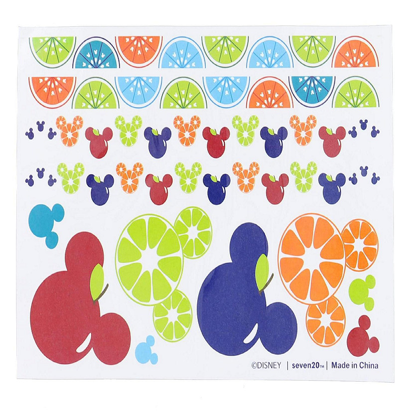 Disney Mickey Mouse Fruit Temporary Tattoos  48 Count Image