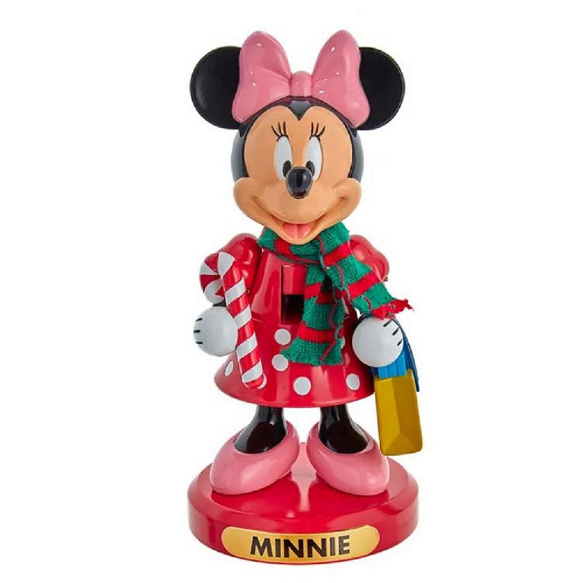 Disney Minnie Mouse Holding Christmas Present Nutcracker 10 Inch DN6212L Image