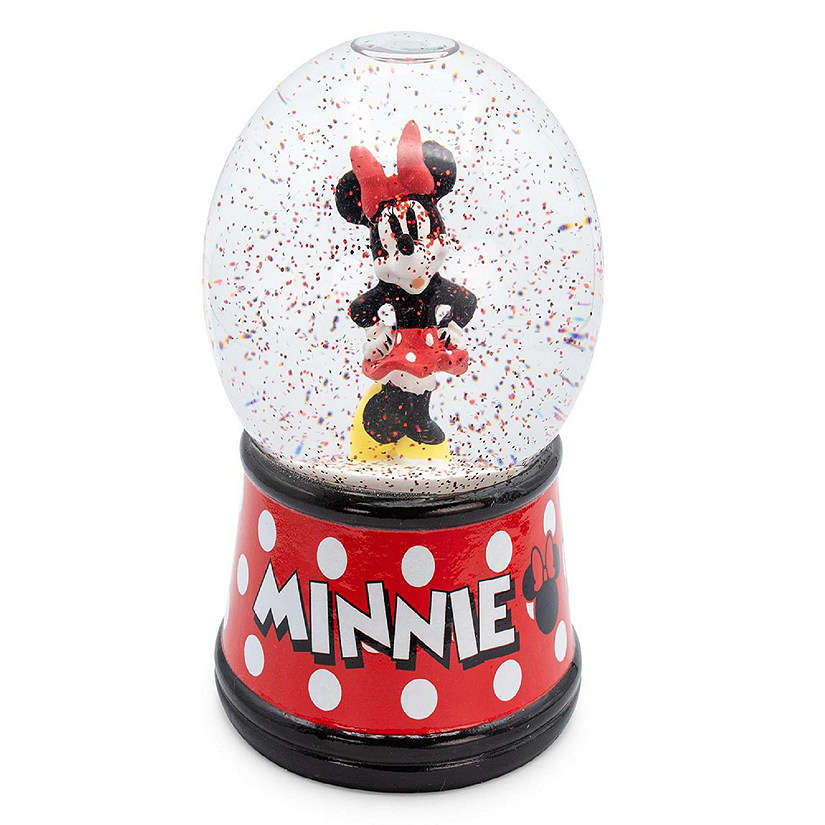 Disney Minnie Mouse Light-Up Collectible Snow Globe  6 Inches Tall Image