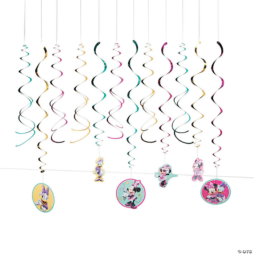 Disney Minnie&#8217;s Happy Helpers Hanging Swirl Decorations - 12 Pc. Image