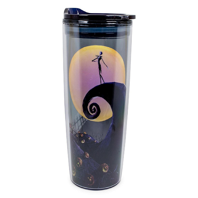 Disney Nightmare Before Christmas Jack Spiral Hill Travel Tumbler  20 Ounces Image