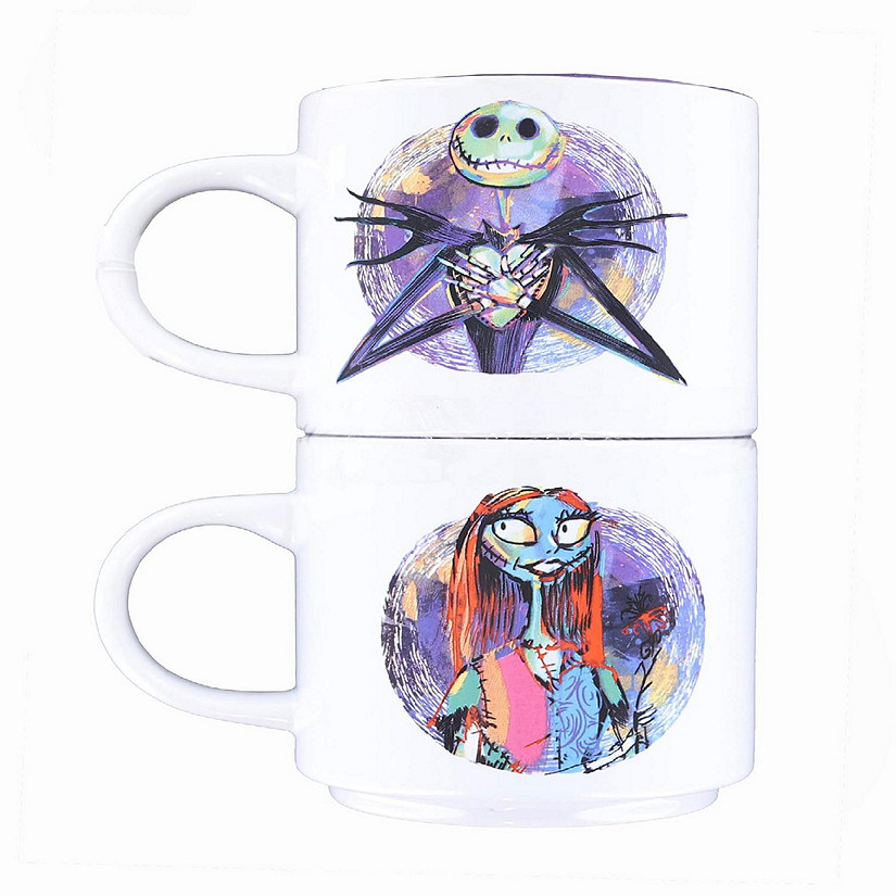 Disney Nightmare Before Christmas Splatter Characters Ceramic Stacking
