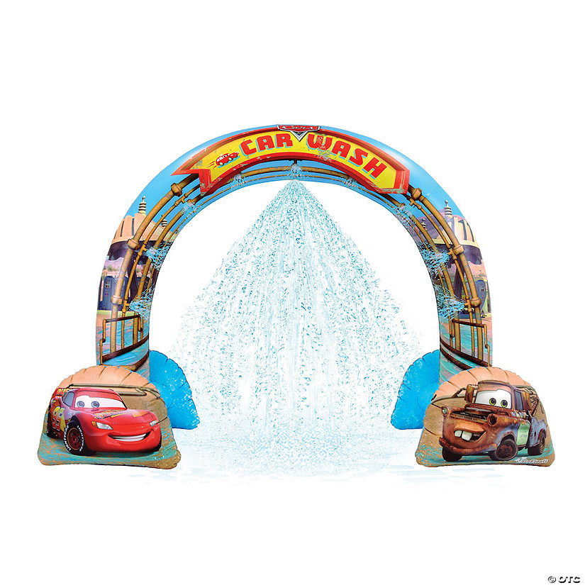 Disney Pixar Cars Car Wash Inflatable Arch Sprinkler by GoFloats Image