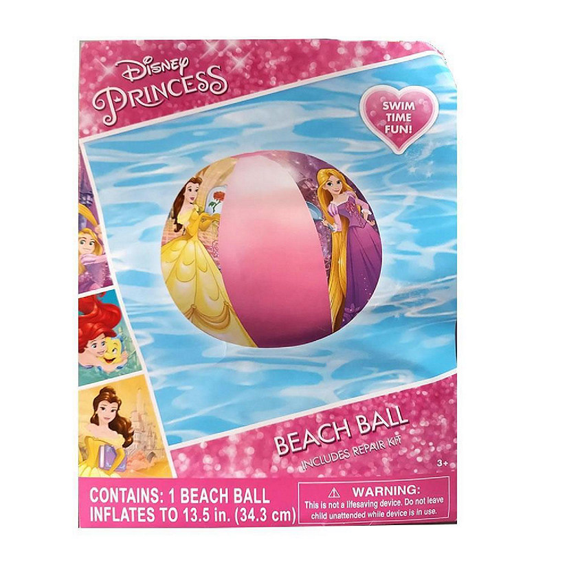 Disney Princess Inflatable Beach Ball Cinderella Belle Rapunzel Pool Water Fun What Kids Want Image