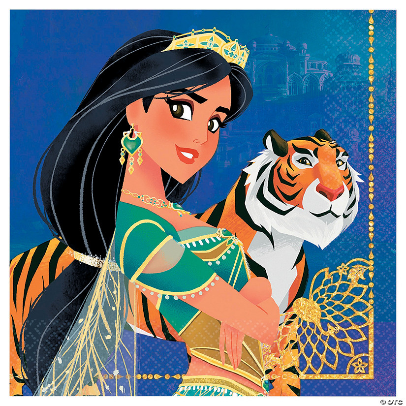 Disney&#8217;s Aladdin Princess Jasmine & Rajah Luncheon Napkins - 16 Pc. Image