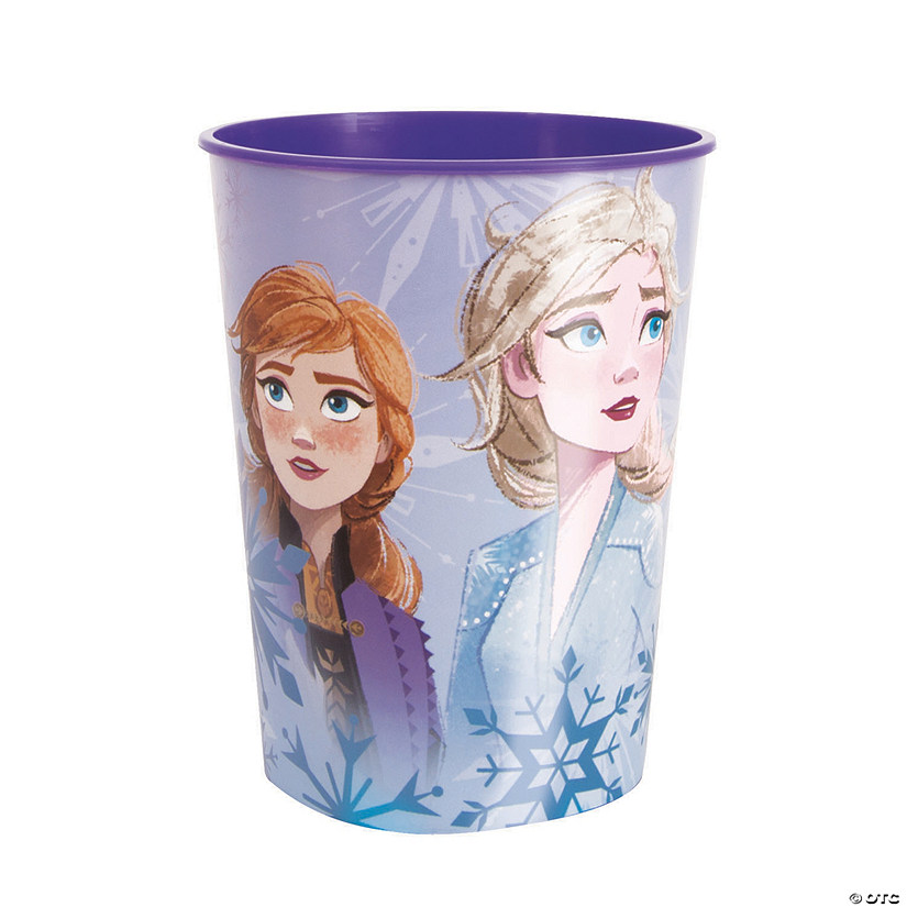 Disney&#8217;s Frozen II Anna & Elsa Purple Plastic Favor Cup Image