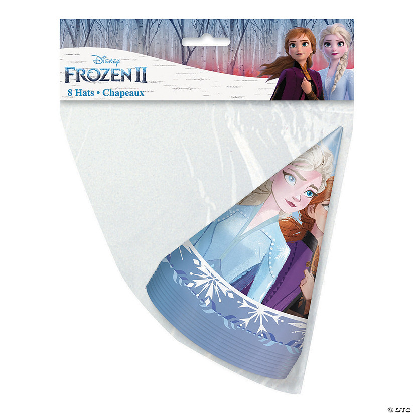 Disney&#8217;s Frozen II Elsa & Anna Cone Party Hats - 8 Pc. Image