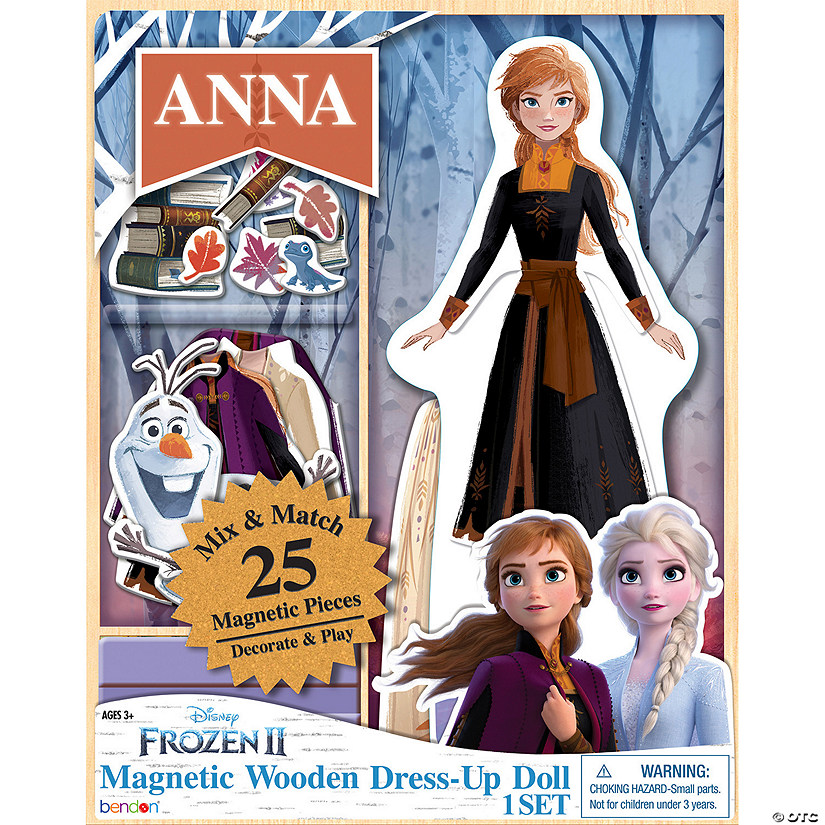Disney&#8217;s Frozen II Magnetic Wooden Dress-Up Doll Set Image
