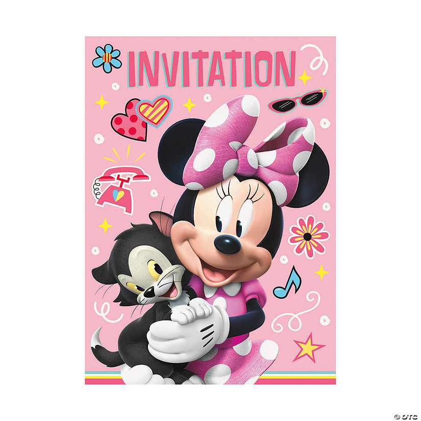 Disney&#8217;s Minnie Mouse Birthday Party Invitations - 8 Pc. Image