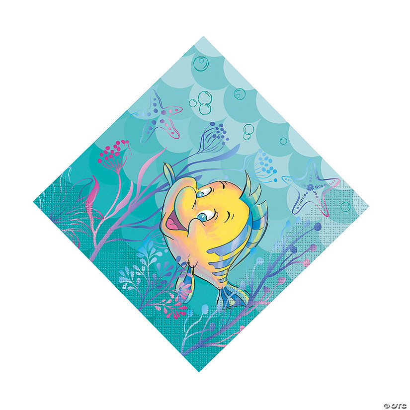 Disney&#8217;s The Little Mermaid&#8482; Flounder Luncheon Napkins - 16 Pc. Image