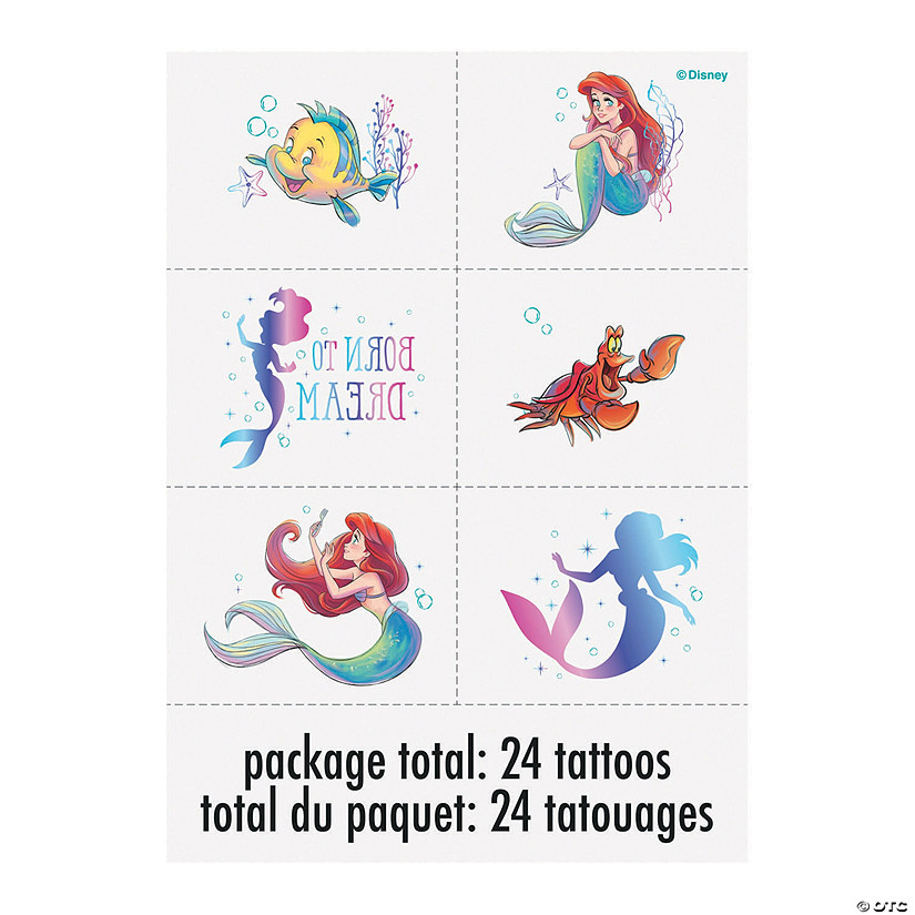 Disney&#8217;s The Little Mermaid&#8482; Temporary Tattoos - 24 Pc. Image