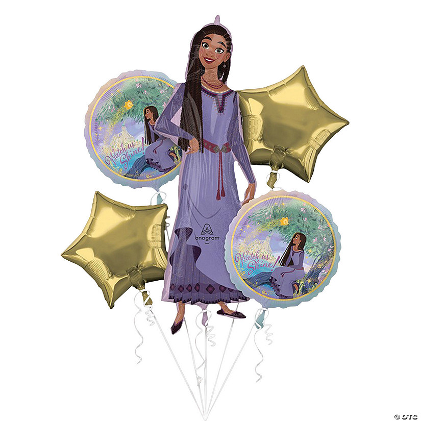 Disney&#8217;s Wish 18" - 36" Mylar Balloon Bouquet - 5 Pc. Image