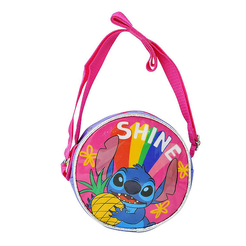 Disney Stitch Rainbow Round Crossbody Bag Image