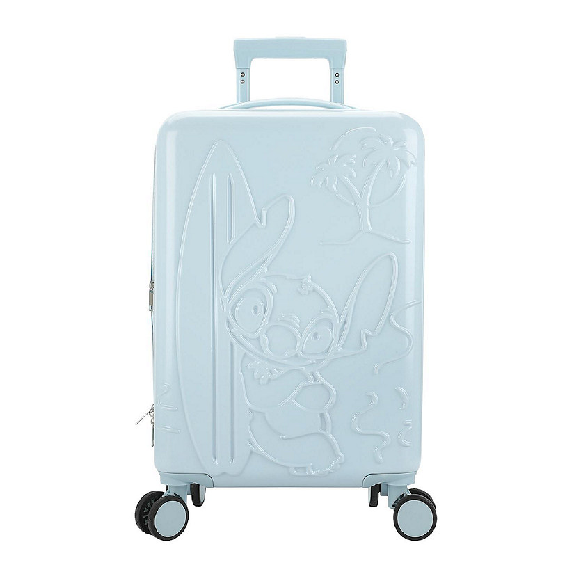 Disney Stitch With Surfboard Light Blue 22" Rolling Luggage Image