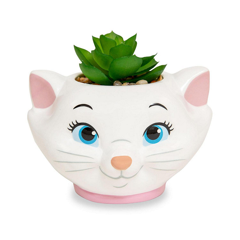 Disney The Aristocats Marie 4-Inch Mini Planter With Artificial Succulent Image
