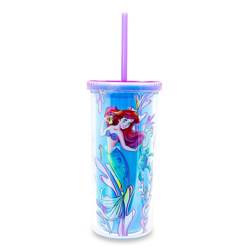 Disney The Little Mermaid Ariel and Friends Color-Changing Plastic Tumbler Image