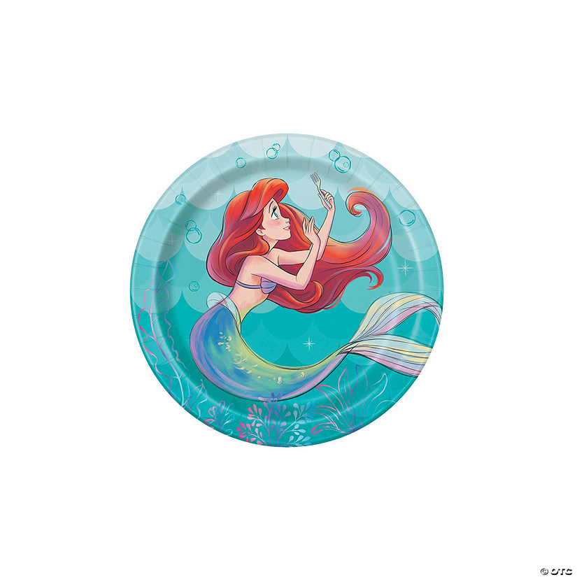 Disney The Little Mermaid&#8482; Ariel Paper Dessert Plates - 8 Ct. Image