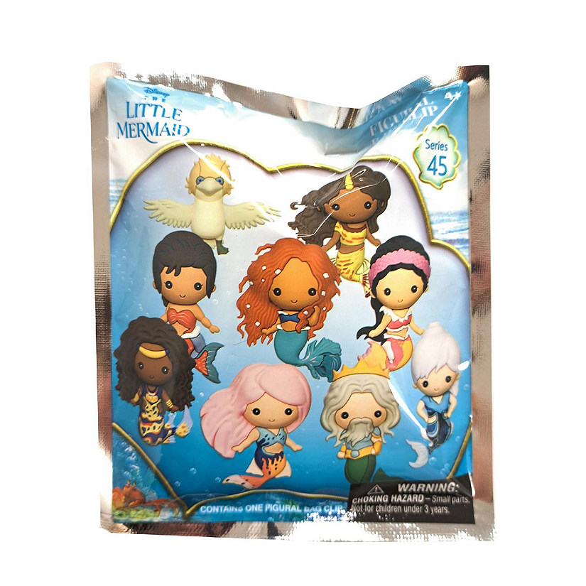 Disney The Little Mermaid Movie 3D Foam Bag Clip  1 Random Image