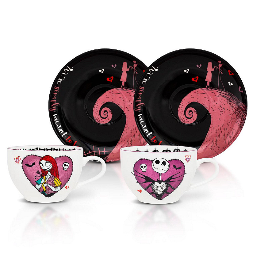 Disney The Nightmare Before Christmas Bone China Teacup and Saucer  Set of 2 Image
